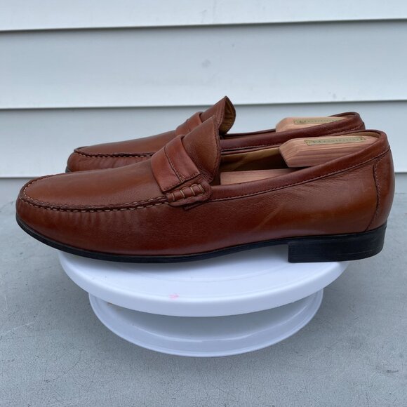 Johnston & Murphy Cresswell Venetian Loafer Size: 11 Color: Cognac Sheepskin - Picture 5 of 7